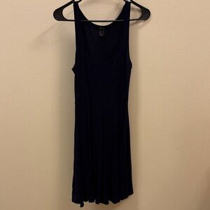 Forever 21 Navy Blue Sleeveless Midi Dress